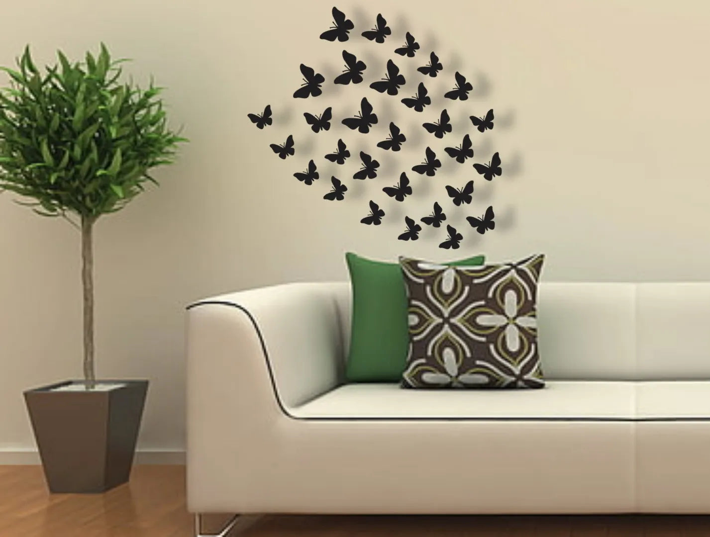 Pack of 30 Wooden Butterfly for Wall Décor