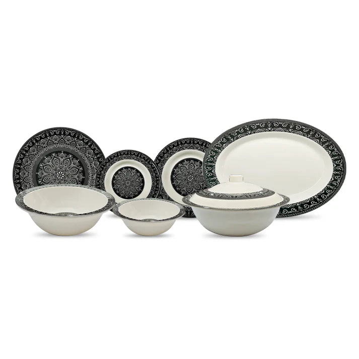 Emirati Elegance Melamine Dinner Set - 4-Person Set (18 pieces)